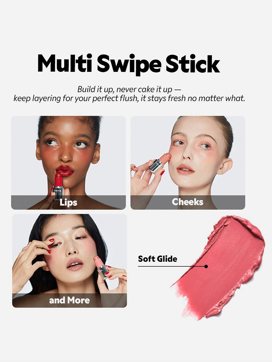 Mood Glider Lip and Blush Stick, 02 Rose Drizzle