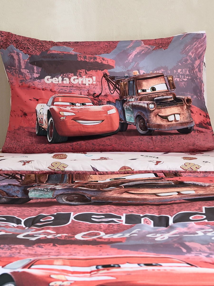 Car Legends 3-Piece Microfibre BIAB Single Comforter Set - 135x220 cm