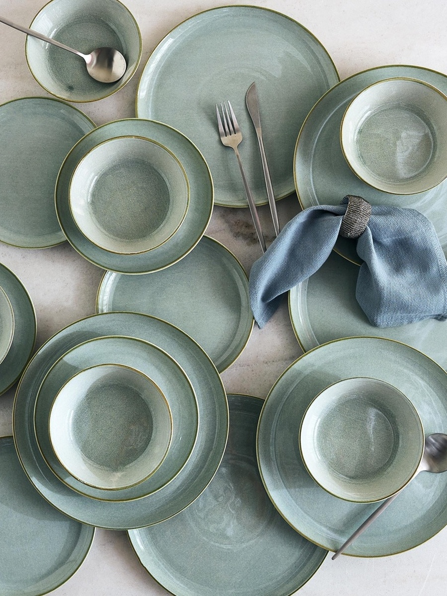 Elegenza 18-Piece Reactive Dinner Set - Serves 6