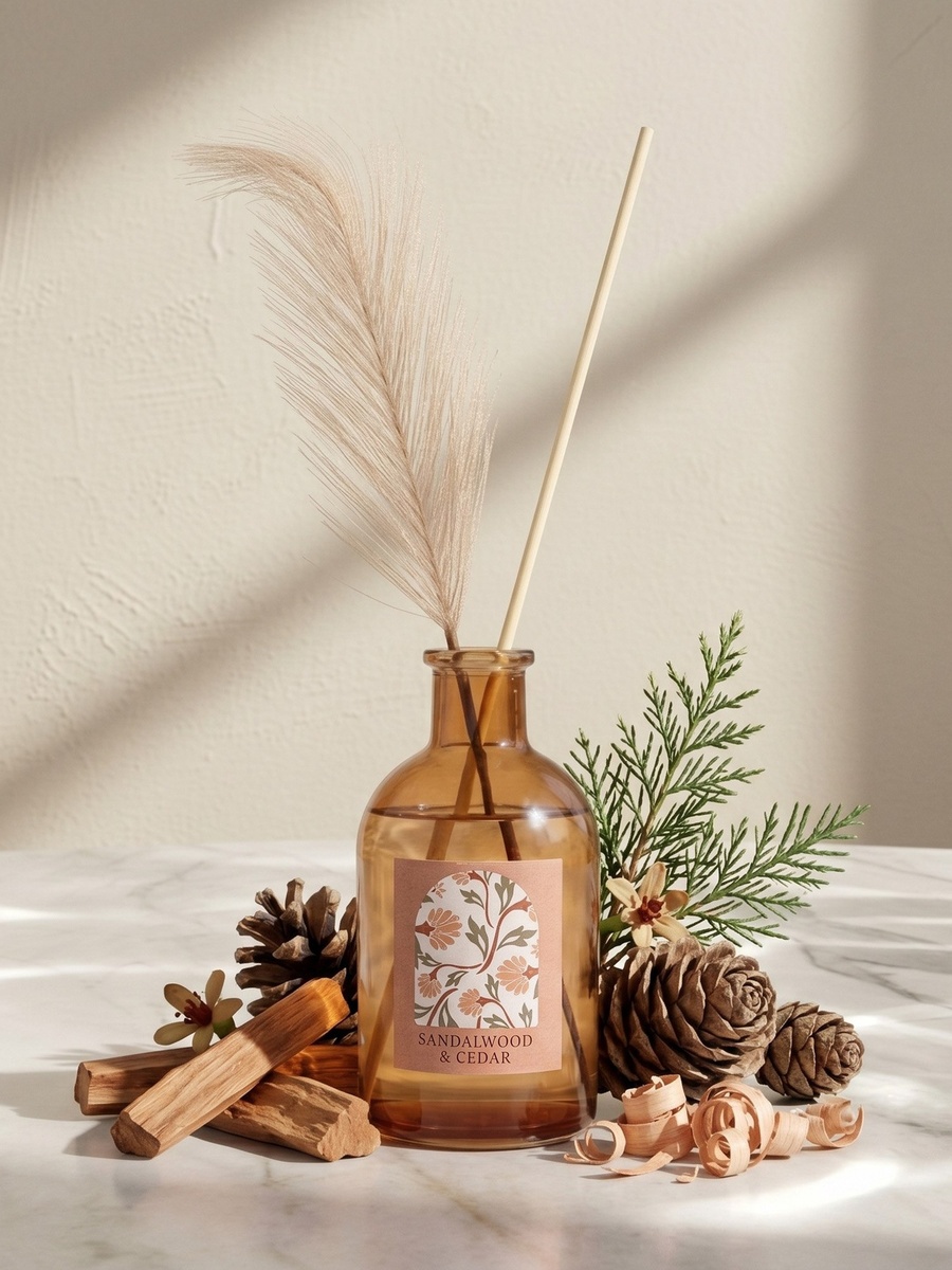 Nuvori Gardenia Sandalwood and Cedar Reed Diffuser - 200 ml