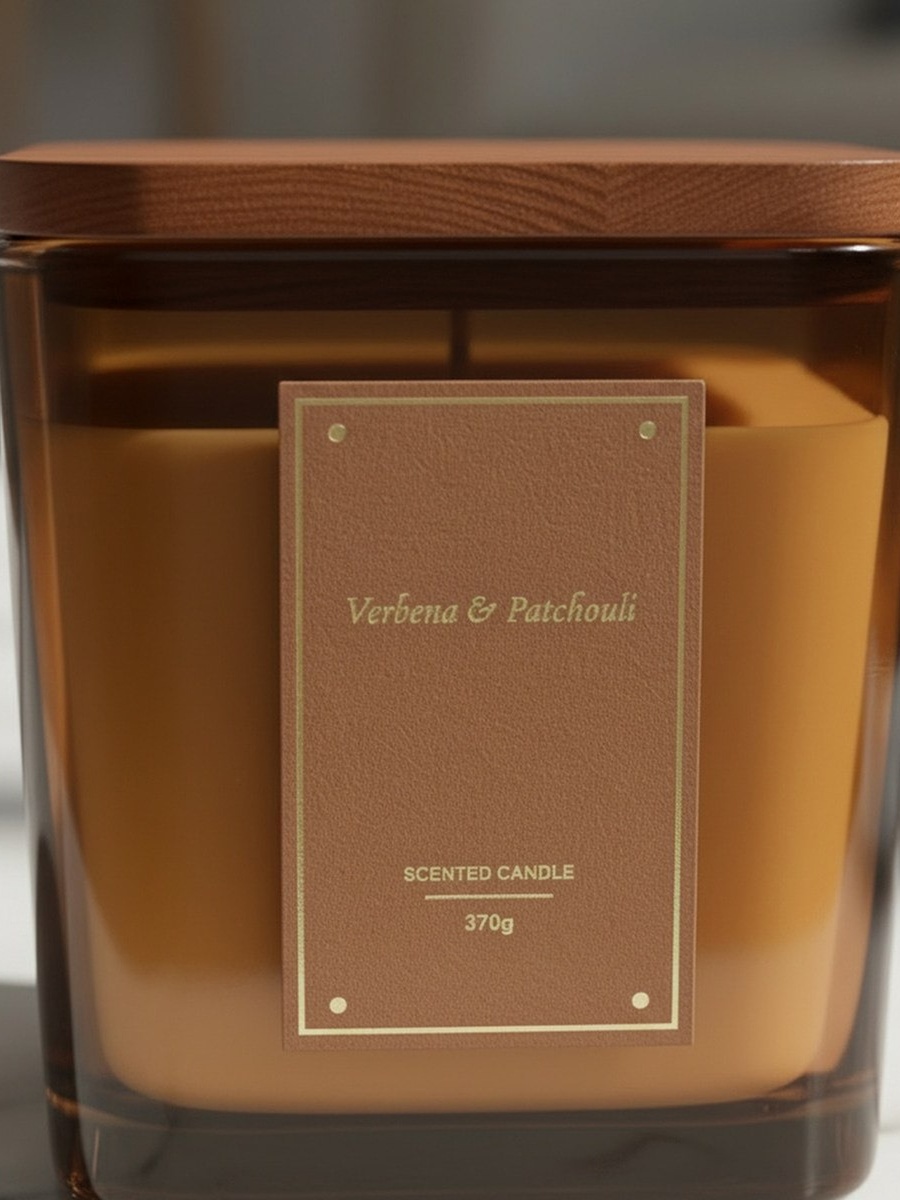 Nuvori Scentelier Verbena and Patchouli Jar Candle - 370 gm