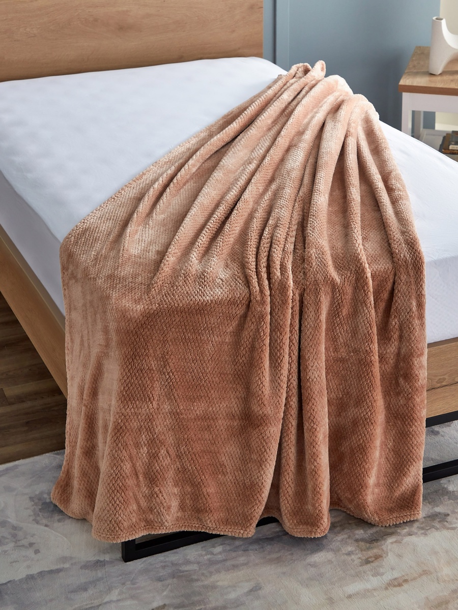 Lux Popcorn Queen Flannel Blanket - 220x200 cm