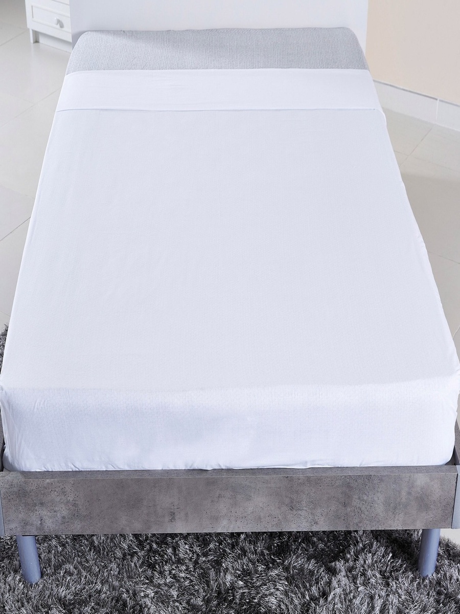Ballina Solid Cotton Twin Flat Sheet - 170x260 cm