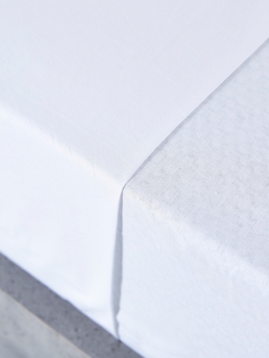 Ballina Solid Cotton Twin Flat Sheet - 170x260 cm