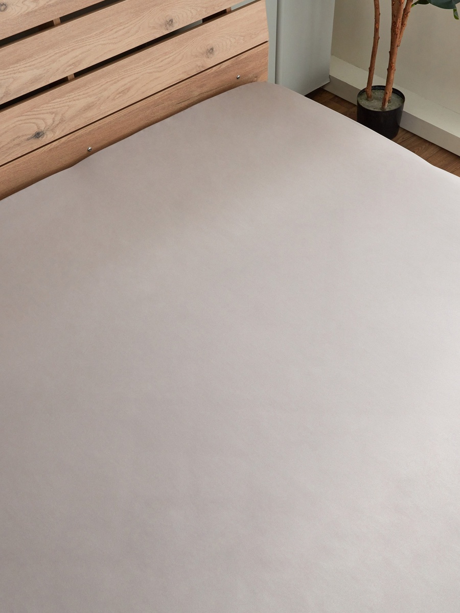 Derby Solid Microfiber King Fitted Sheet - 180x200+25 cm