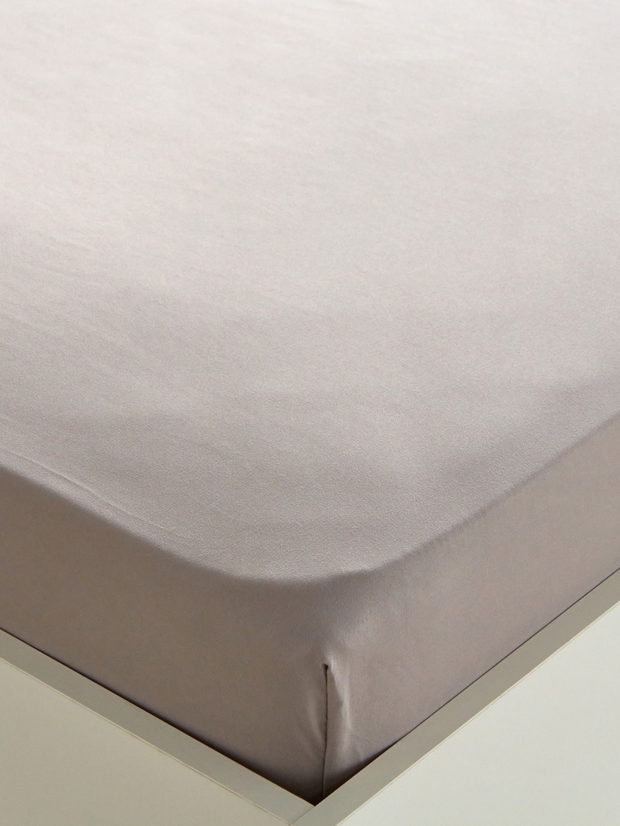 Derby Solid Microfiber King Fitted Sheet - 180x200+25 cm