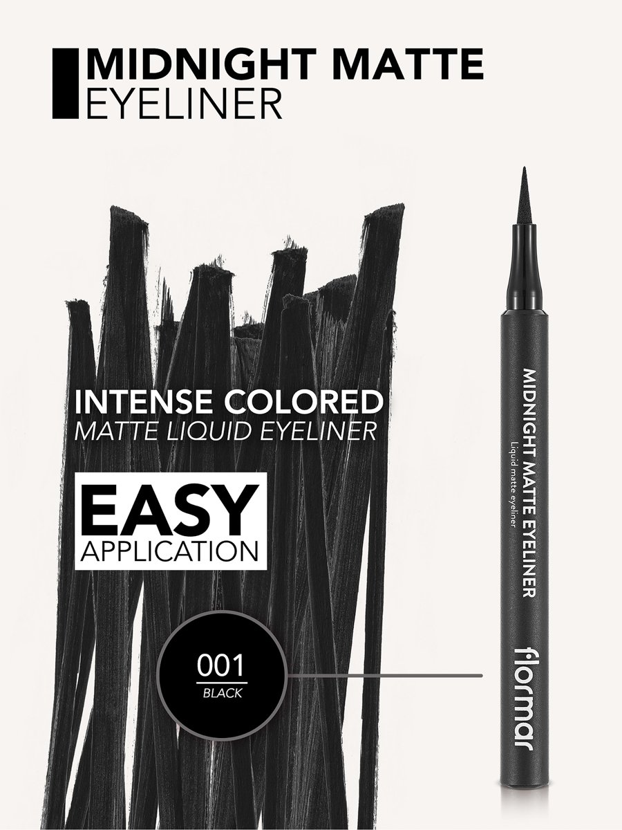Midnight Matte Eyeliner, 001 Black