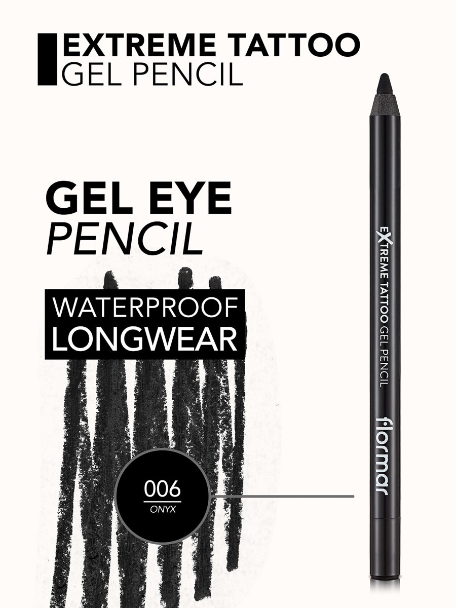 Extreme Tattoo Gel Pencil, 006 Onyx