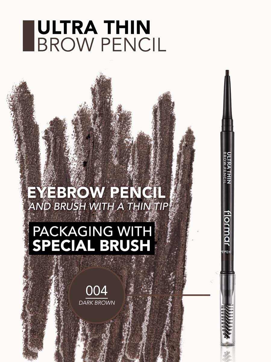 Ultra Thin Brow Pencil, 04 Dark Brown