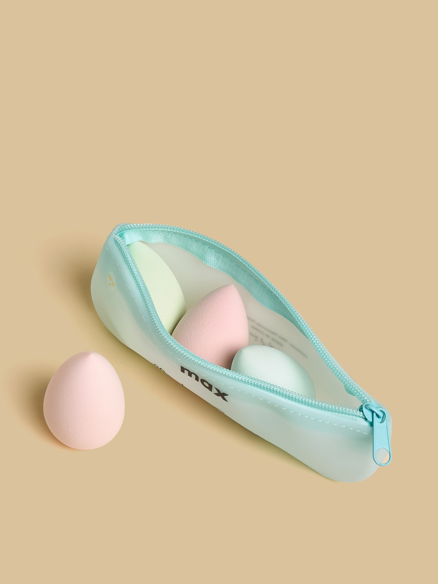 Pack of 4 - Makeup Sponge with Pouch