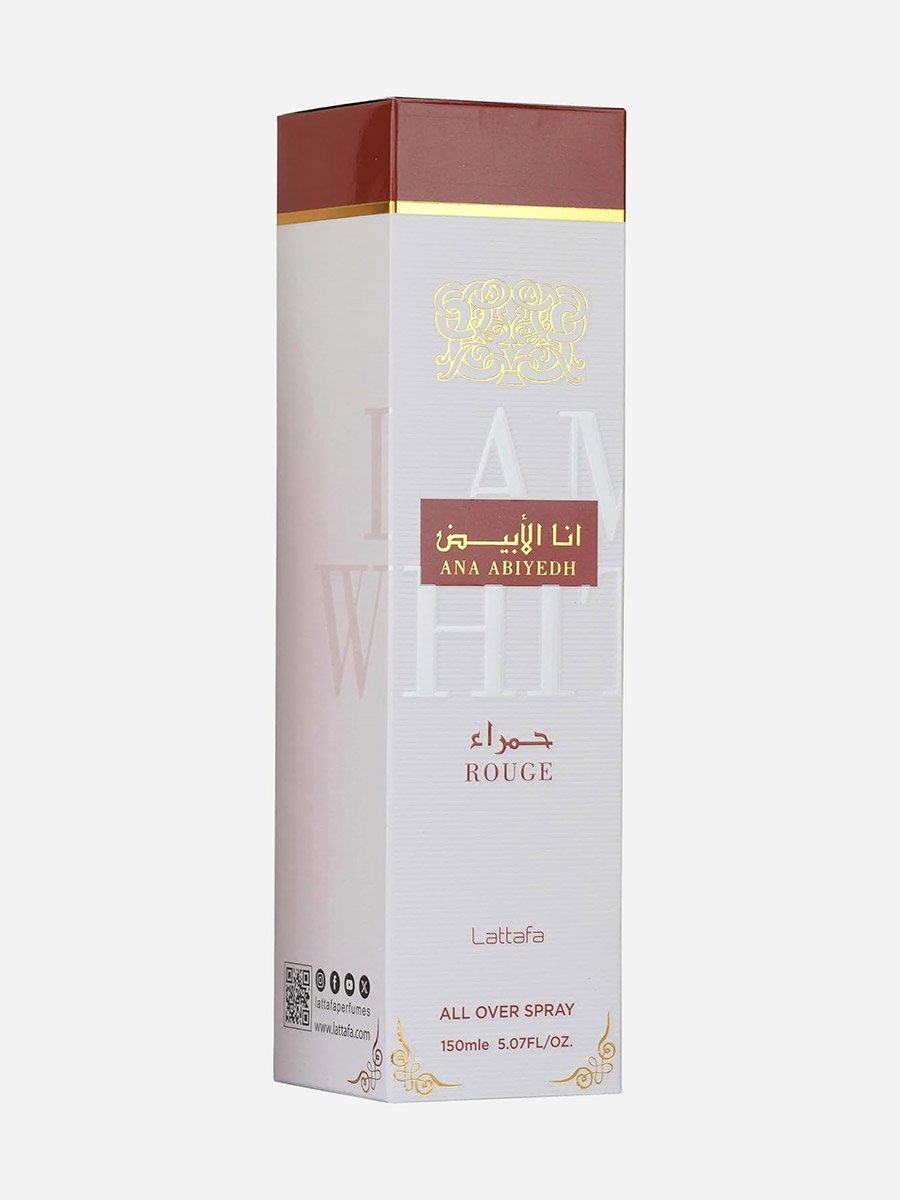 بخاخ معطر للجسم أنا الأبيض روج، 150 مل