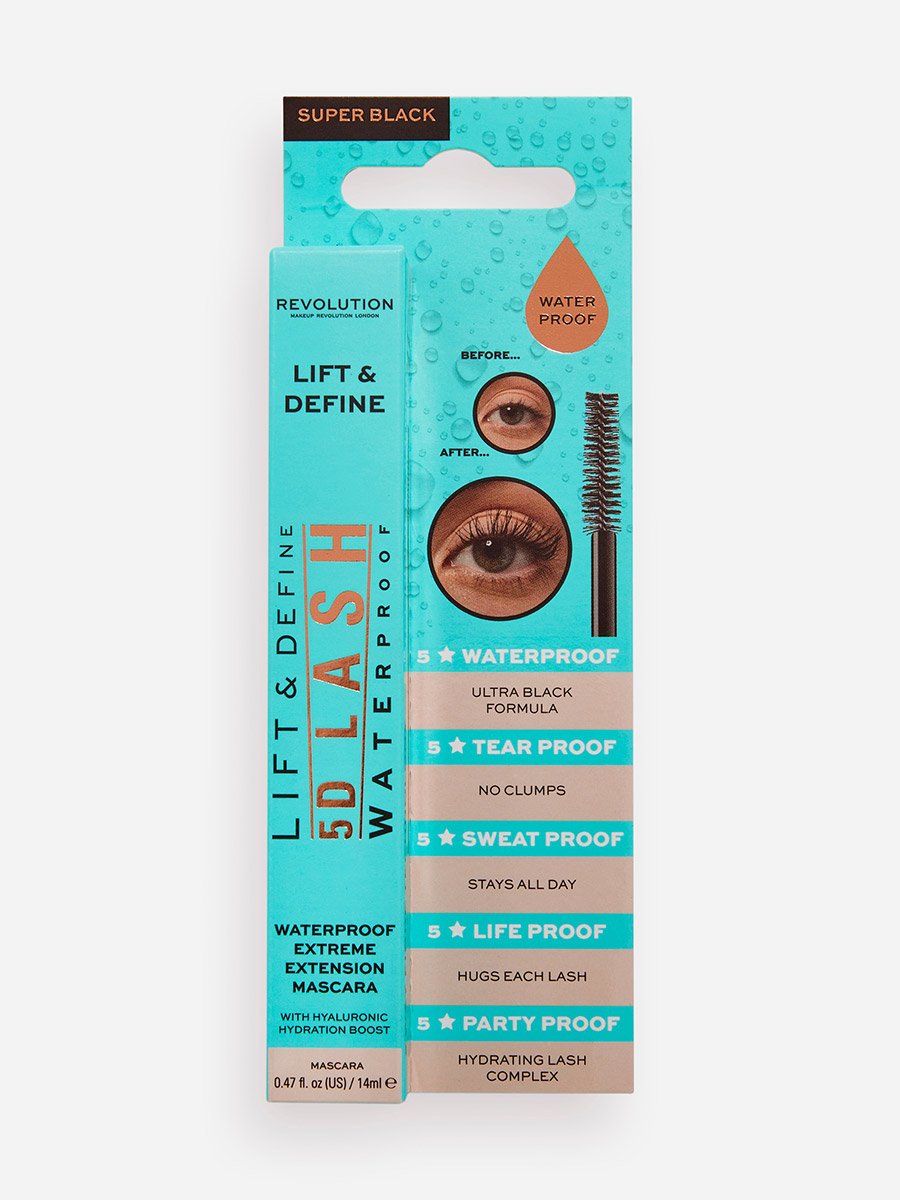 5D Lash Waterproof Mascara - Long-Lasting Black