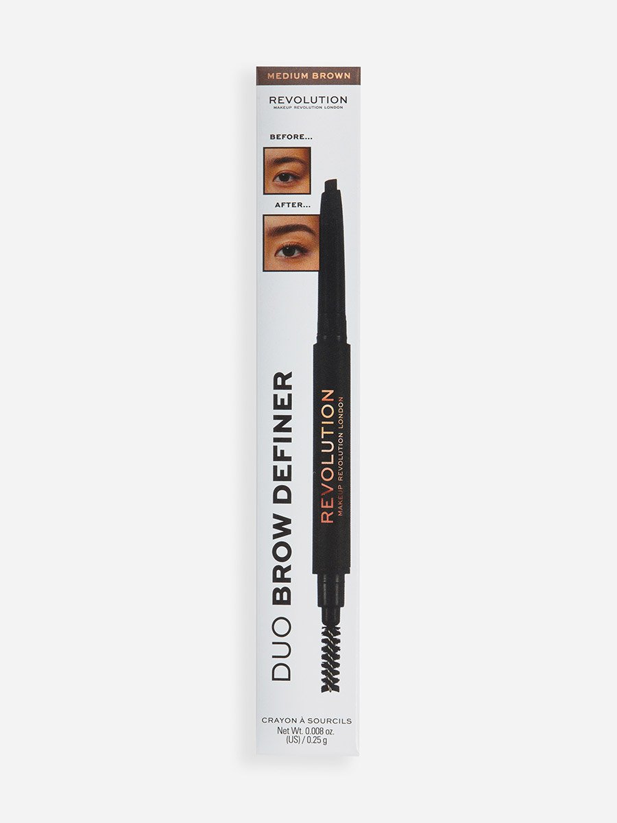Duo Brow Pencil with Spoolie - Medium Brown