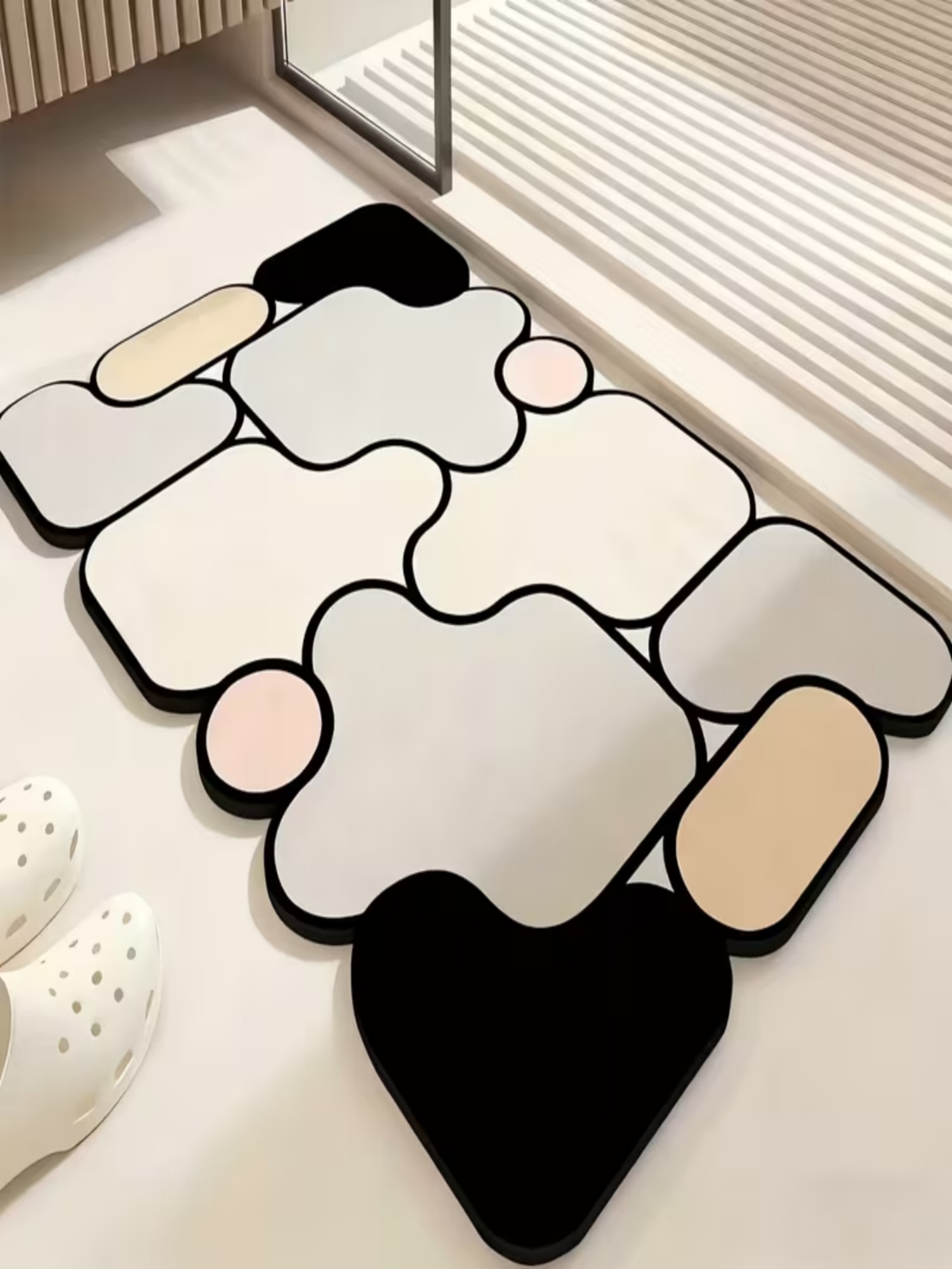 Puzzle Pattern Non-Slip Bathroom Mat