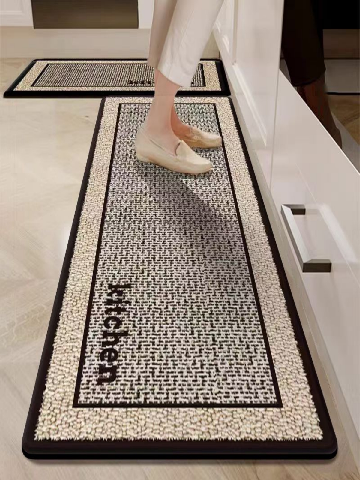 2-Piece Non-Slip Backing Kitchen Mat