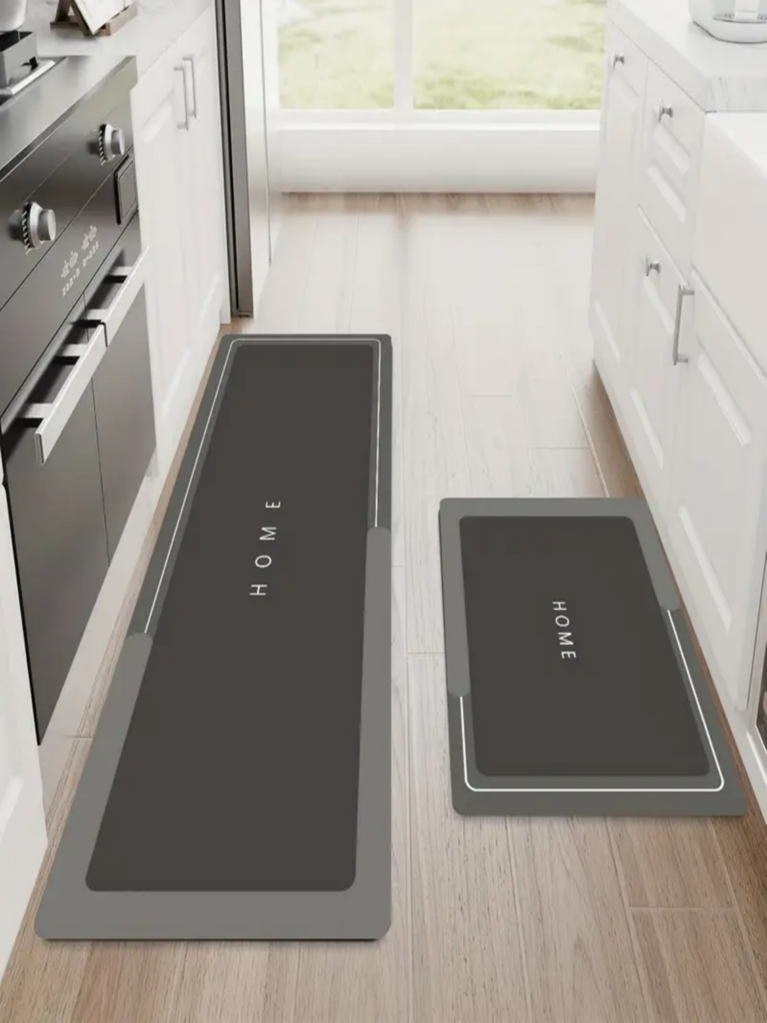 2-Piece Non-Slip Absorbent Kitchen Mat