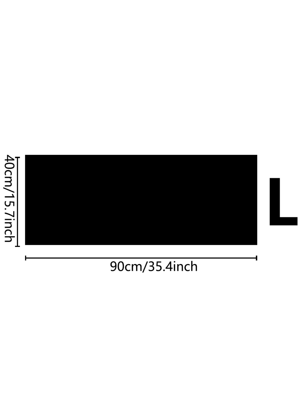 Black Non-Slip Desk Mat