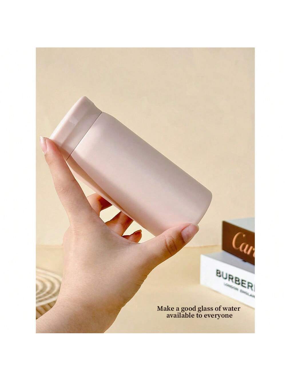 Light Pink Stainless Steel Mini Thermal Bottle - 200ml