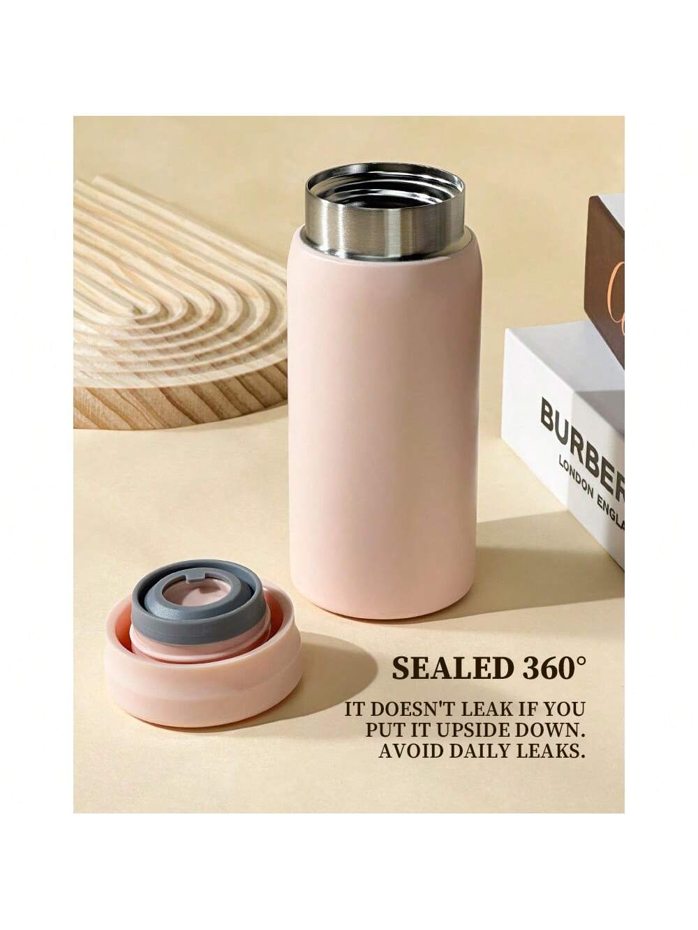 Stainless Steel Travel Bottle - Grey 200ml