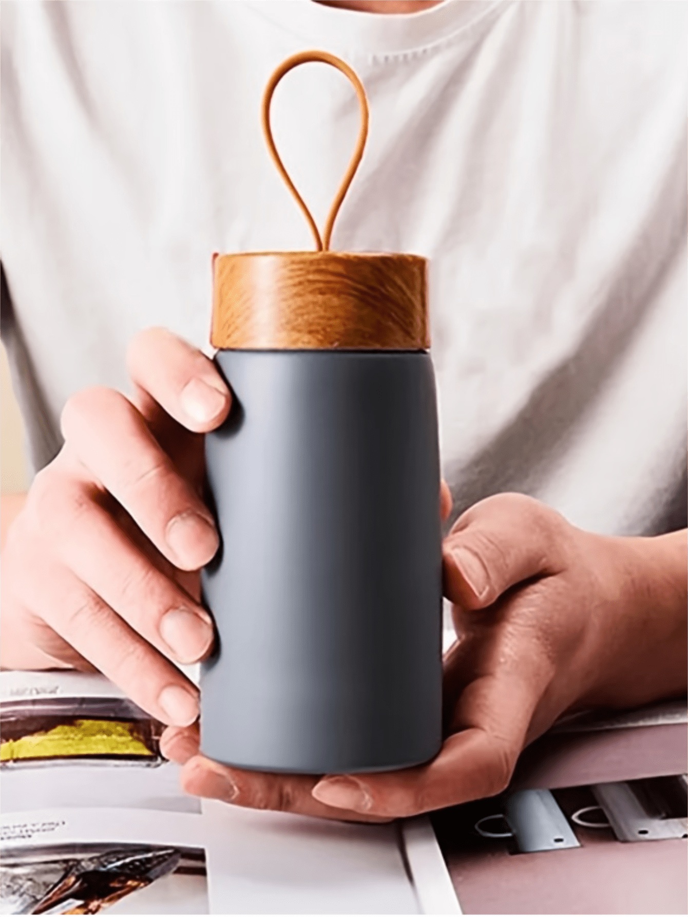 Grey Solid Cup