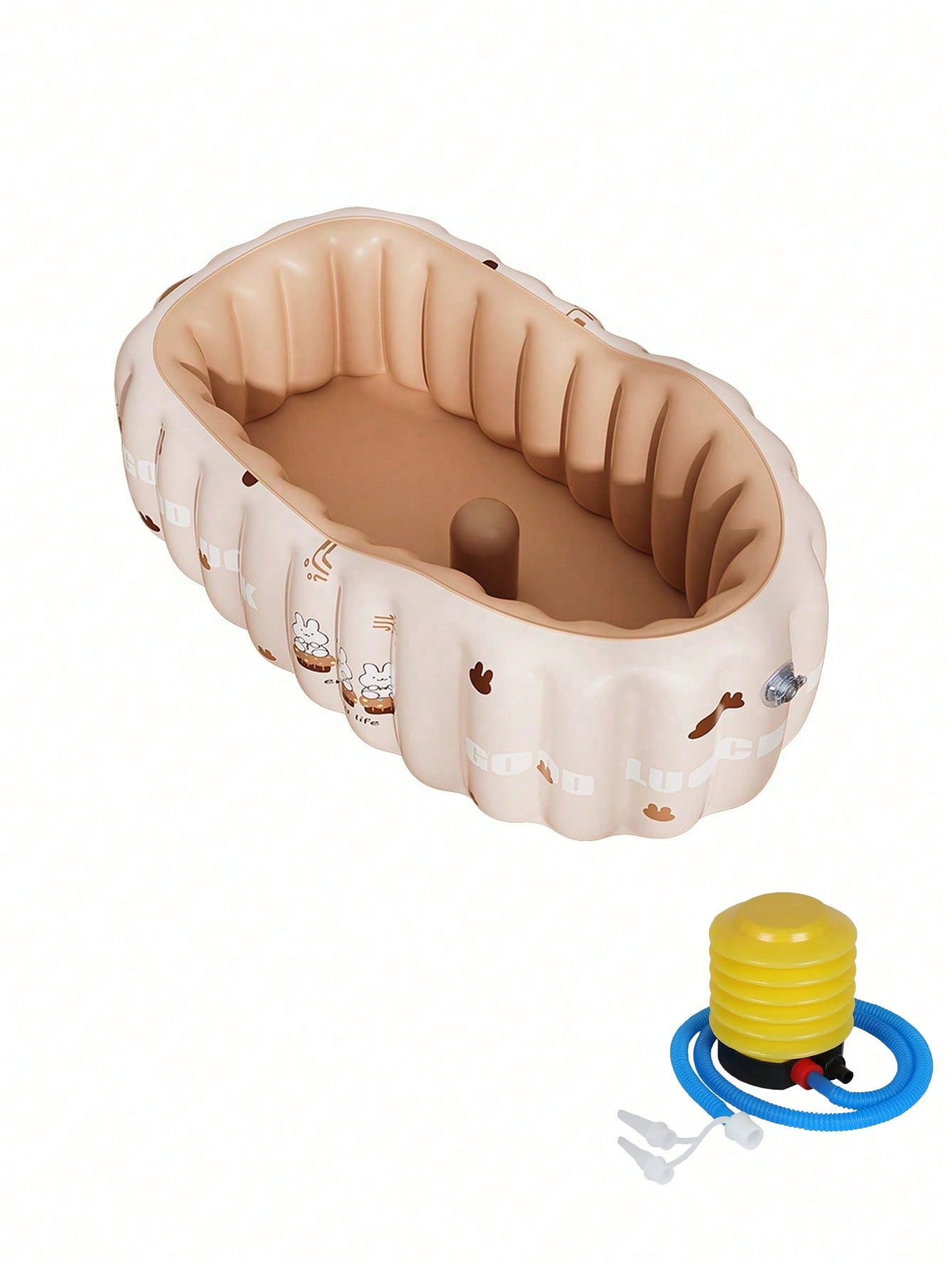 Light Pink Printed Baby Bathtub