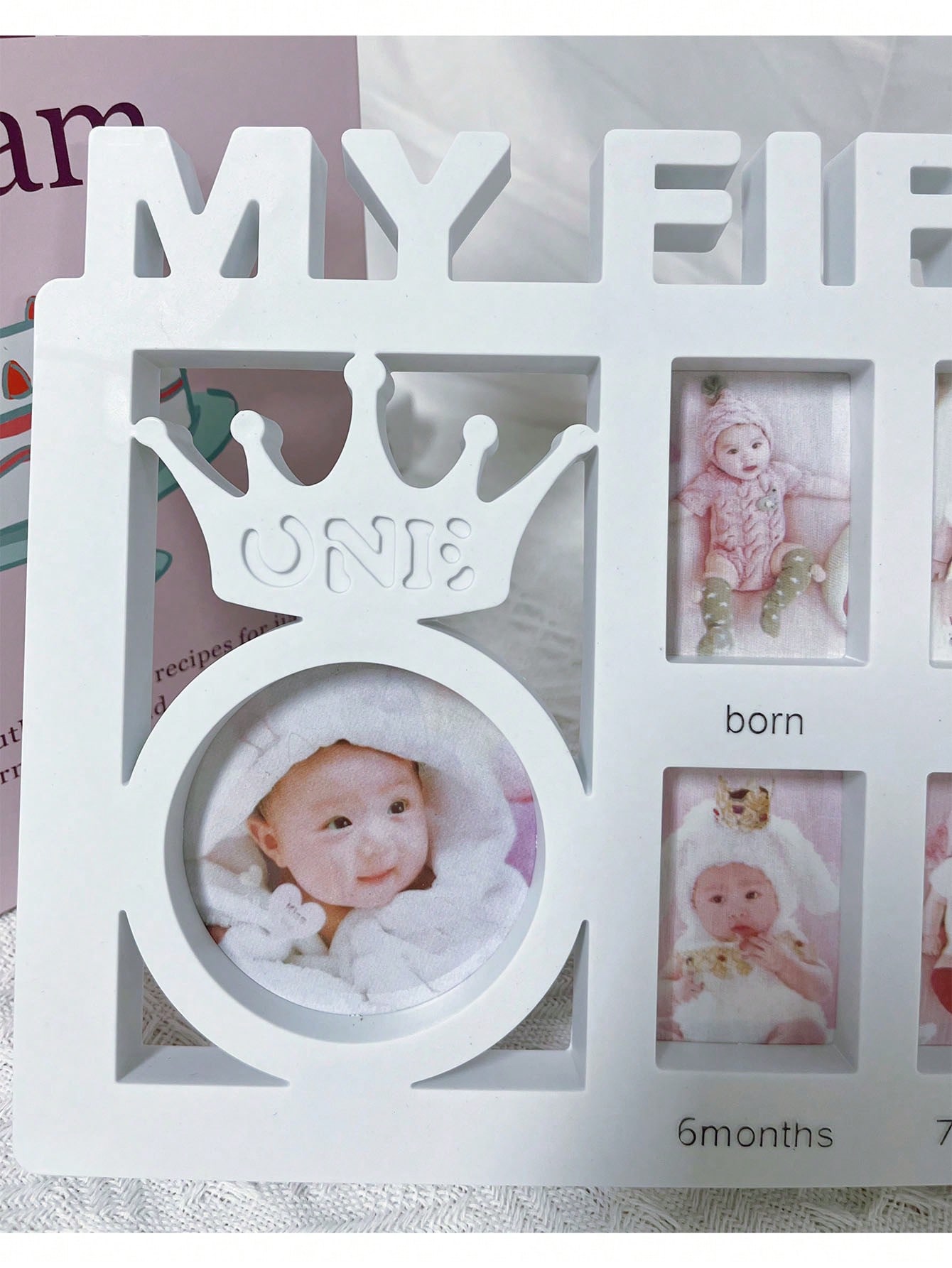 Pink My First Year Baby Multi-Photo Frame