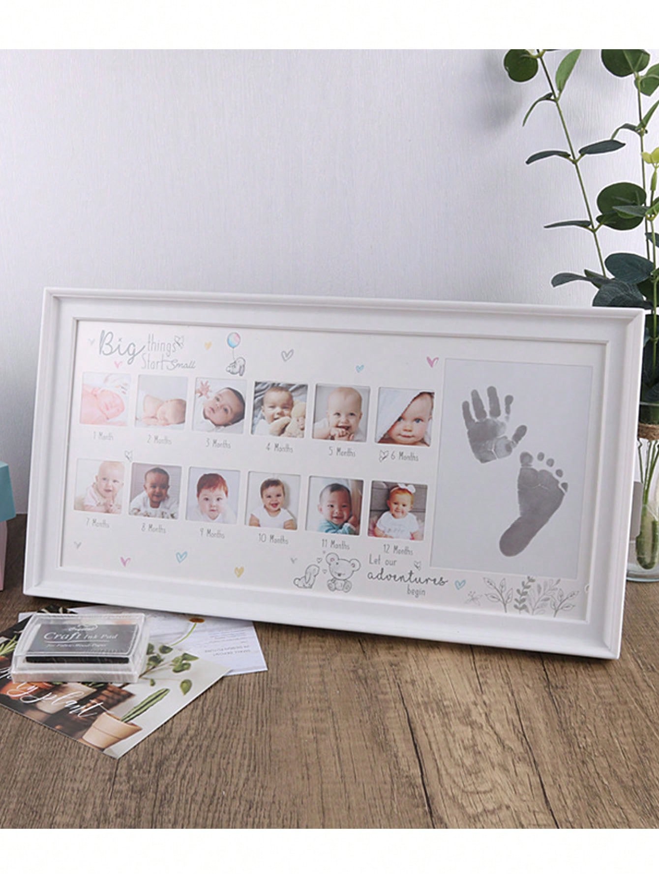 White Plastic Multi-Frame