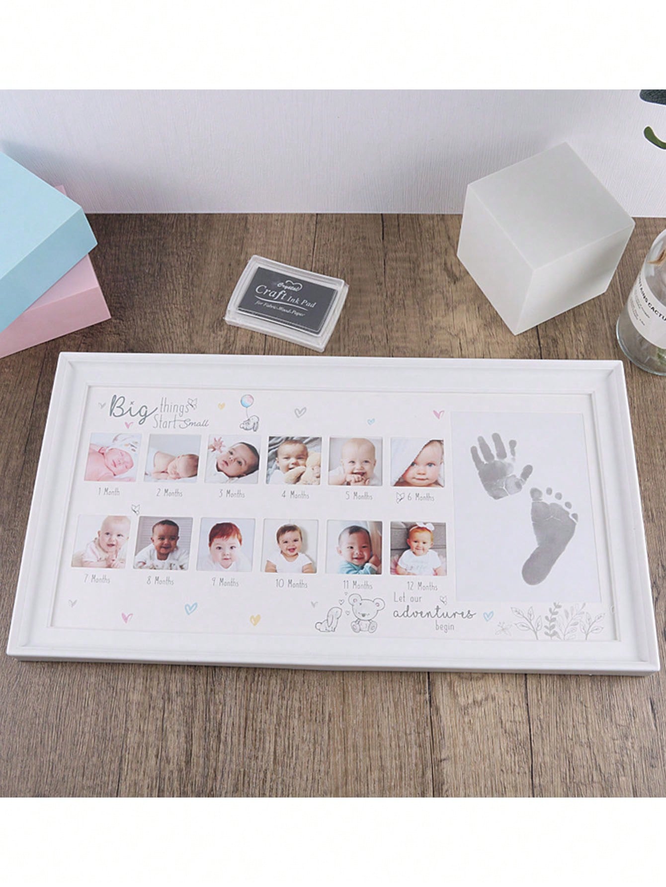 White Plastic Multi-Frame