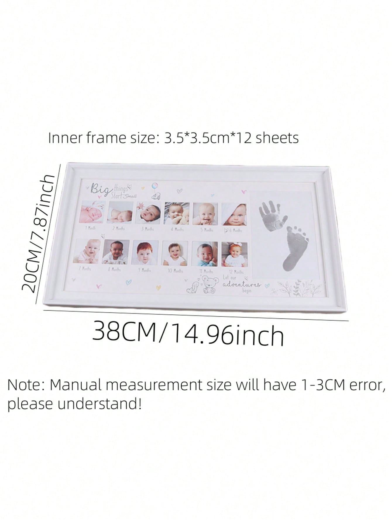 White Plastic Multi-Frame