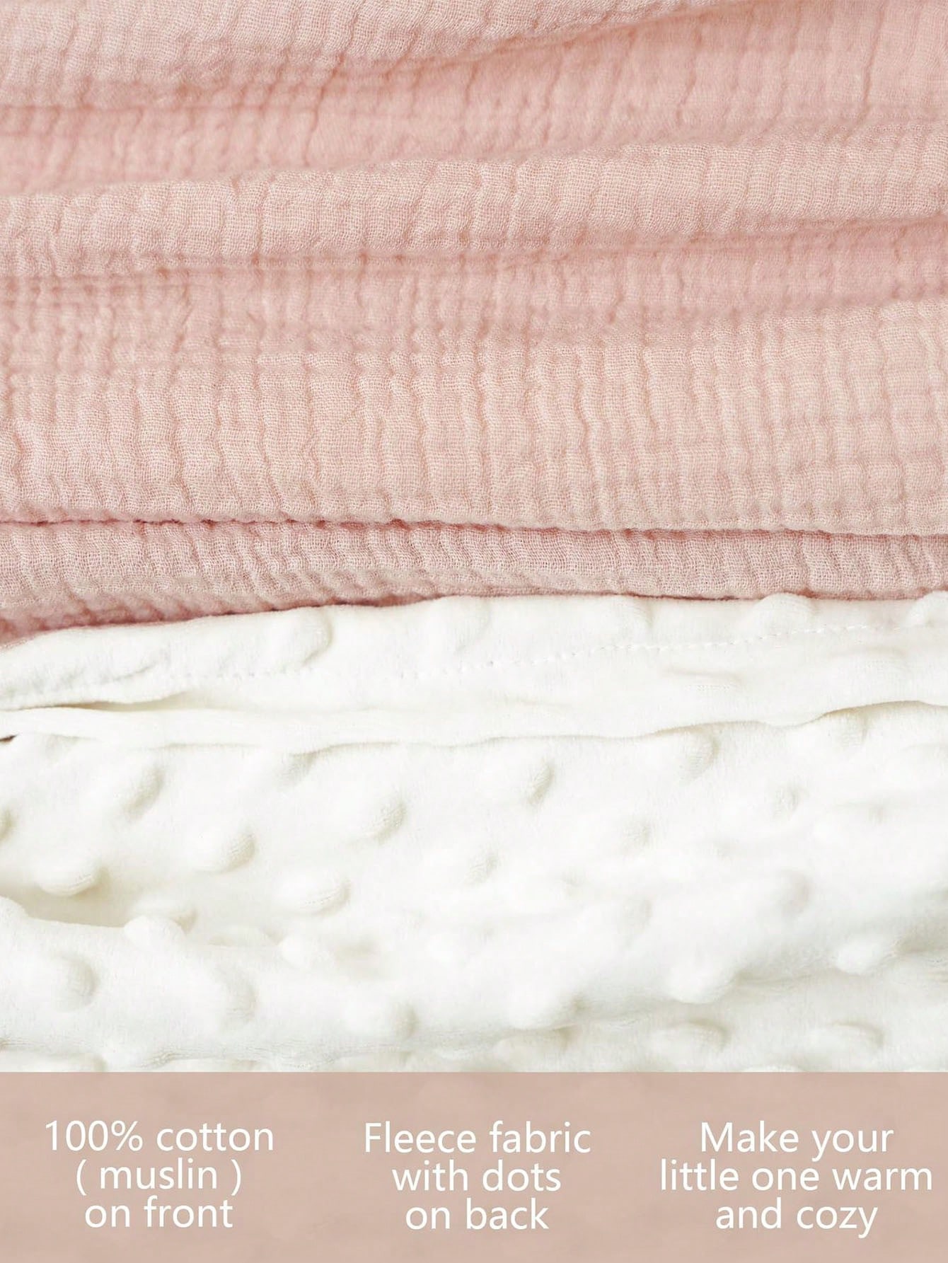 Blue Cotton Woven Baby Blanket