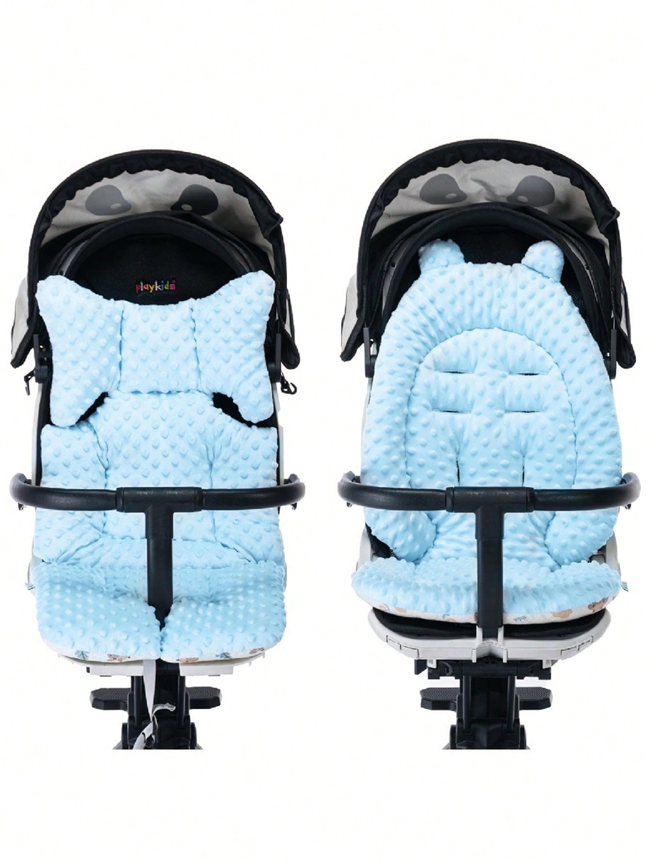 Soft Blue Reversible Plush Cushion