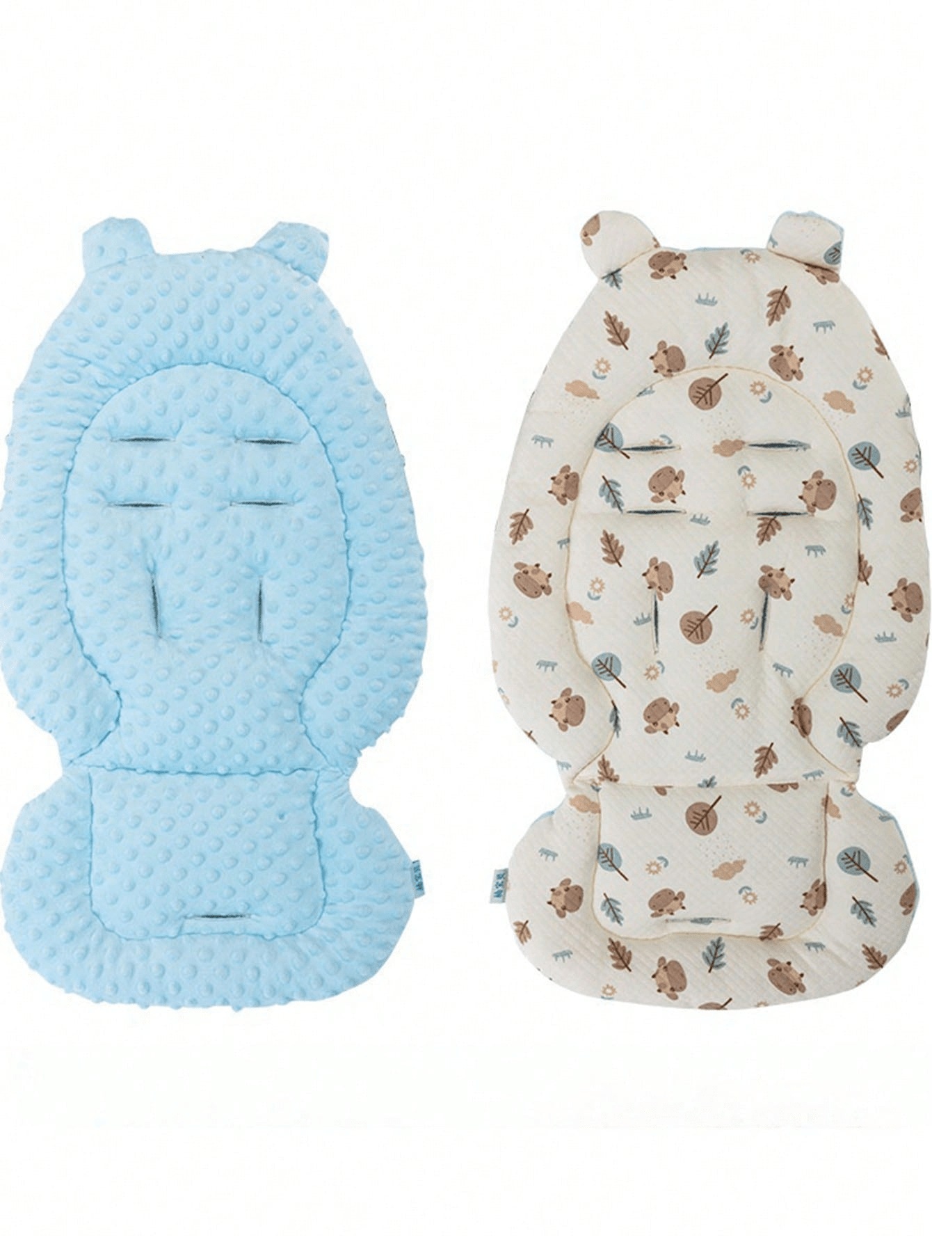Soft Blue Reversible Plush Cushion