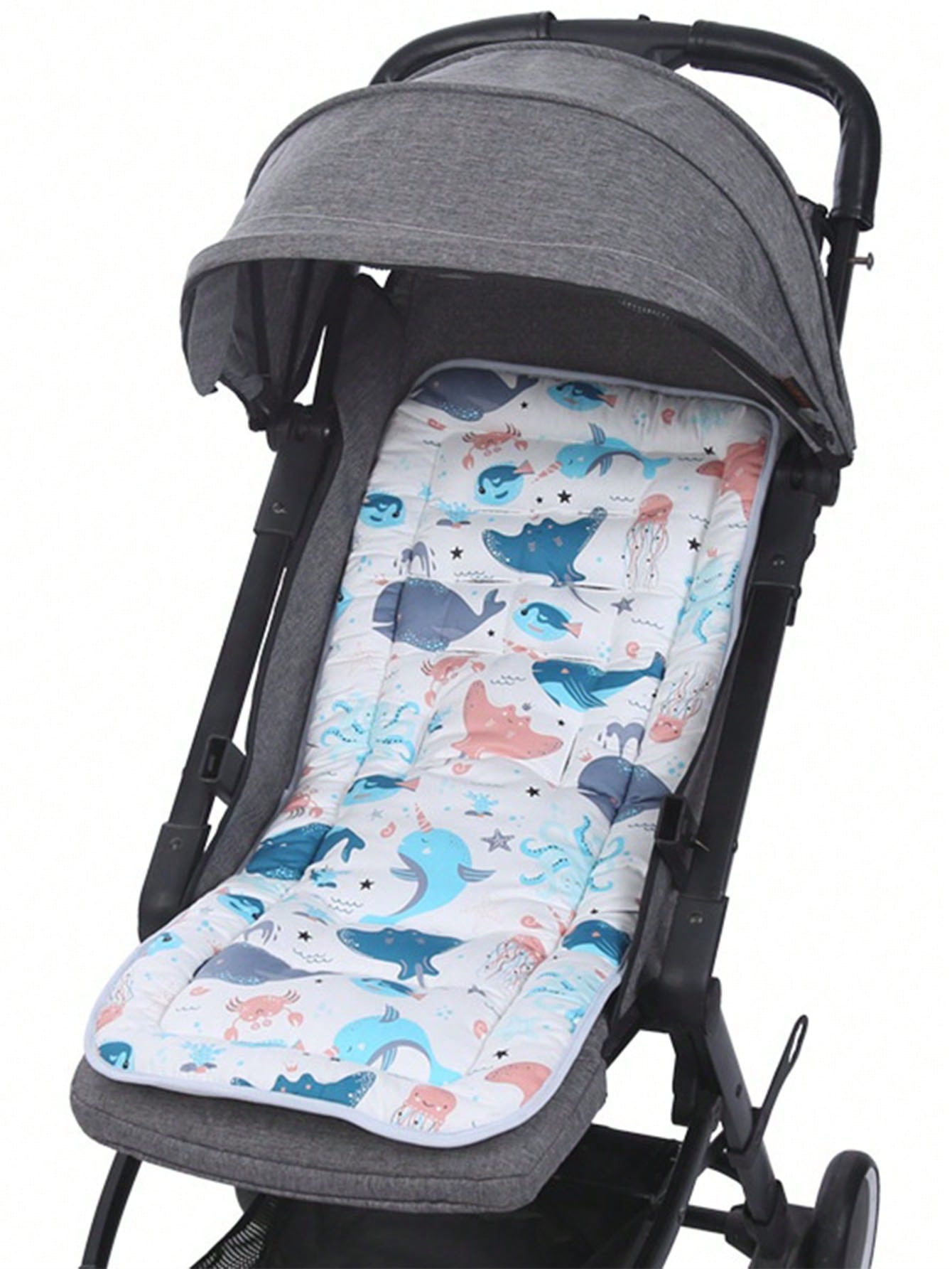 Multi-Patterned Stroller Cushion