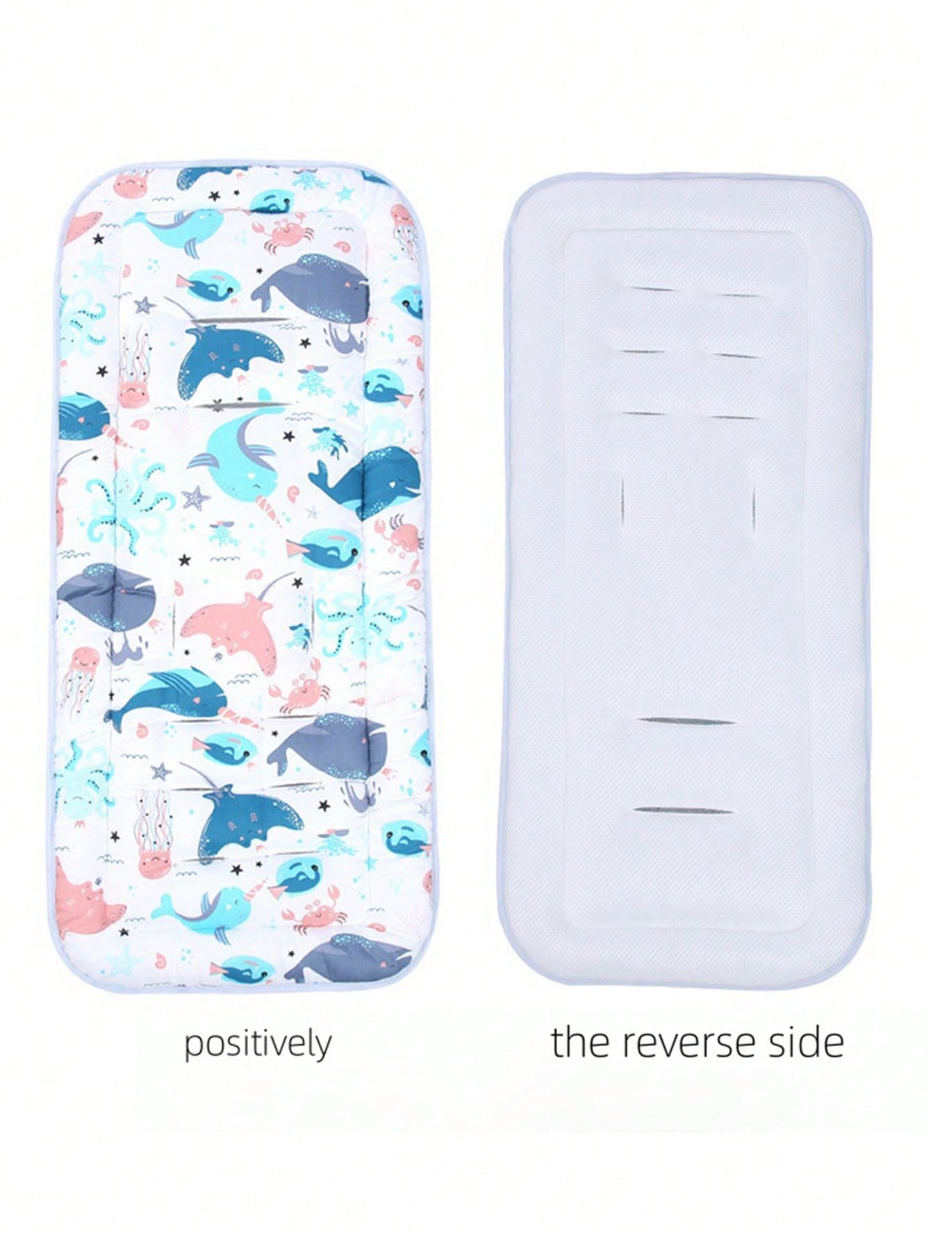 Multi-Patterned Stroller Cushion