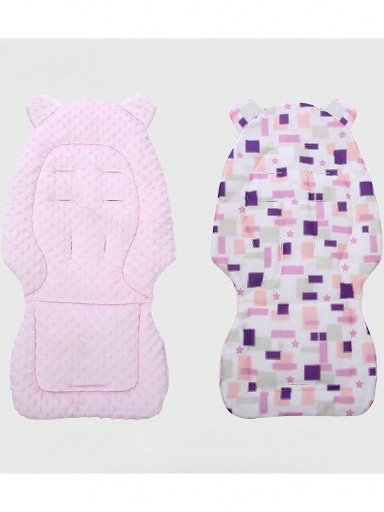 Soft Pink Reversible Chair Cushion