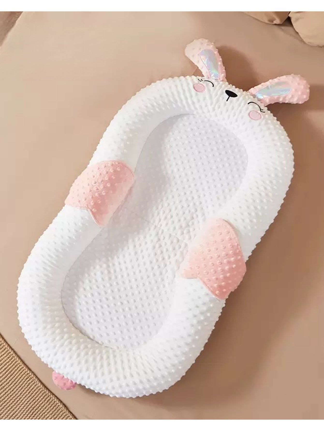 Light Pink Baby Sleeper With Bunny Design