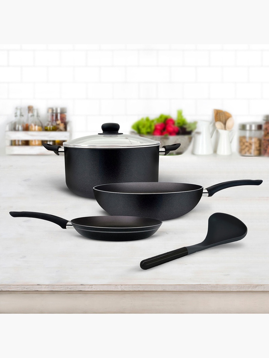 Milano 5-Piece Aluminium Cookware Set