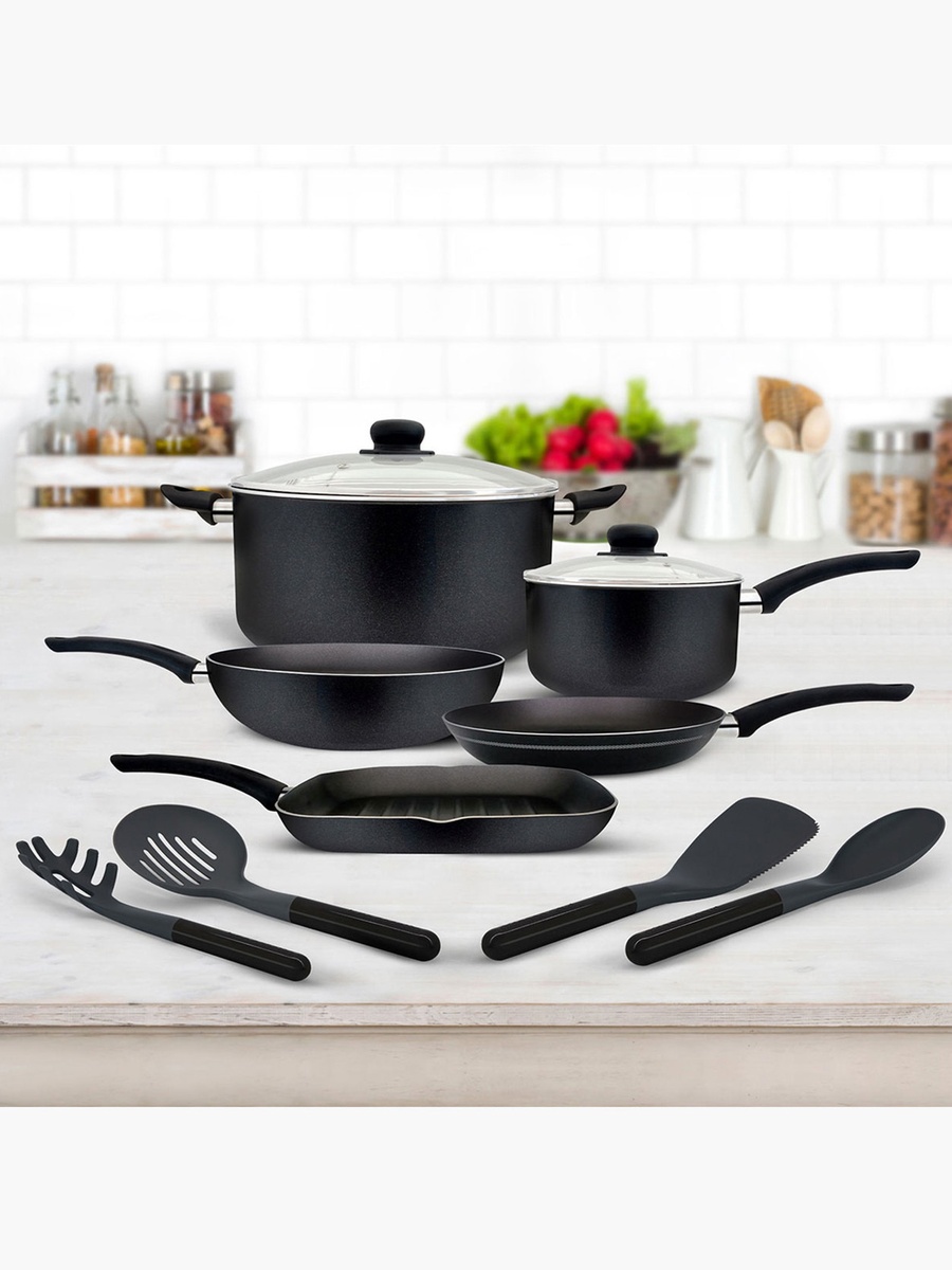 Milano 11-Piece Aluminium Cookware Set