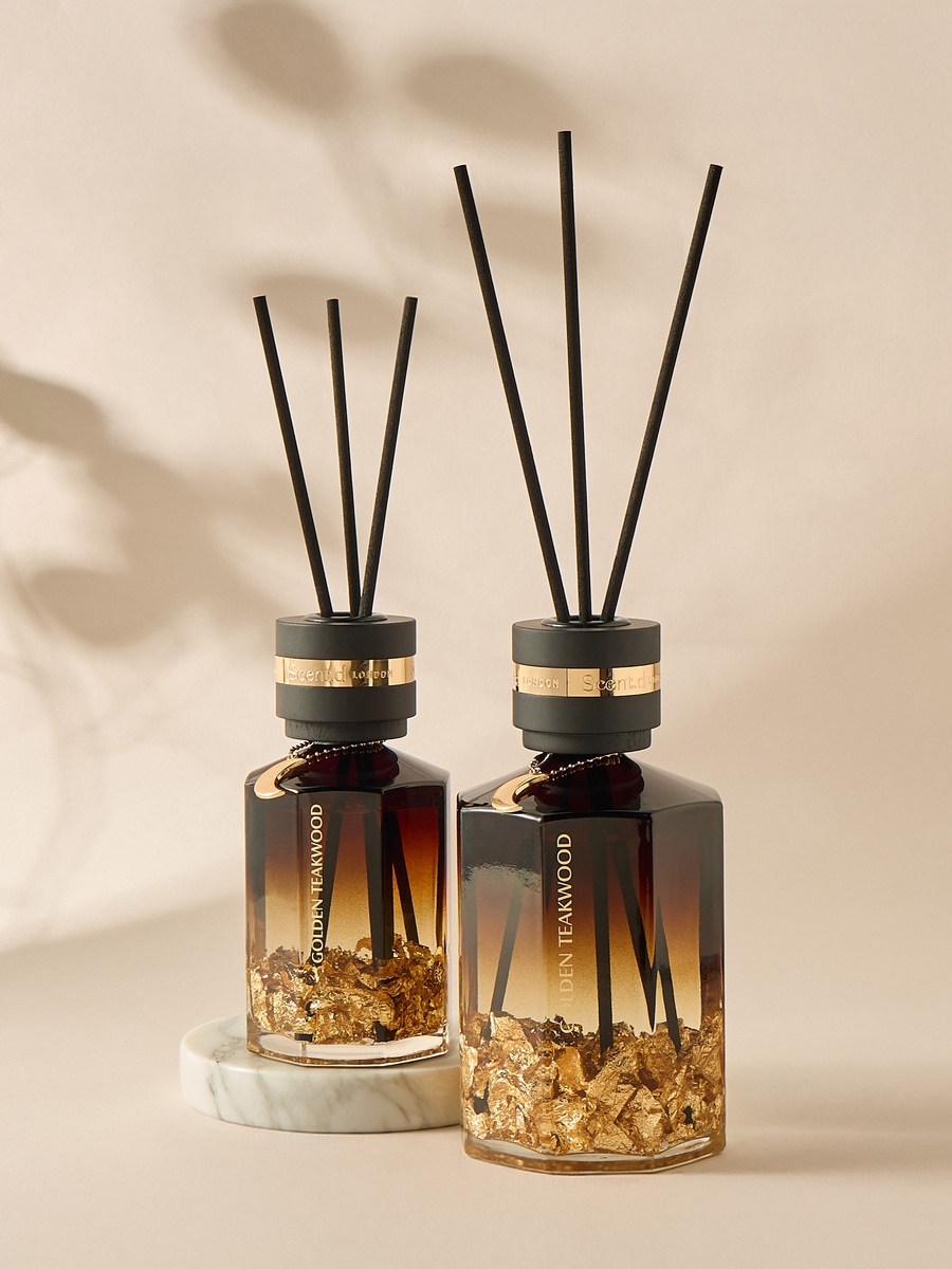Aurum Reed Diffuser 900ml Golden Teakwood - Brown