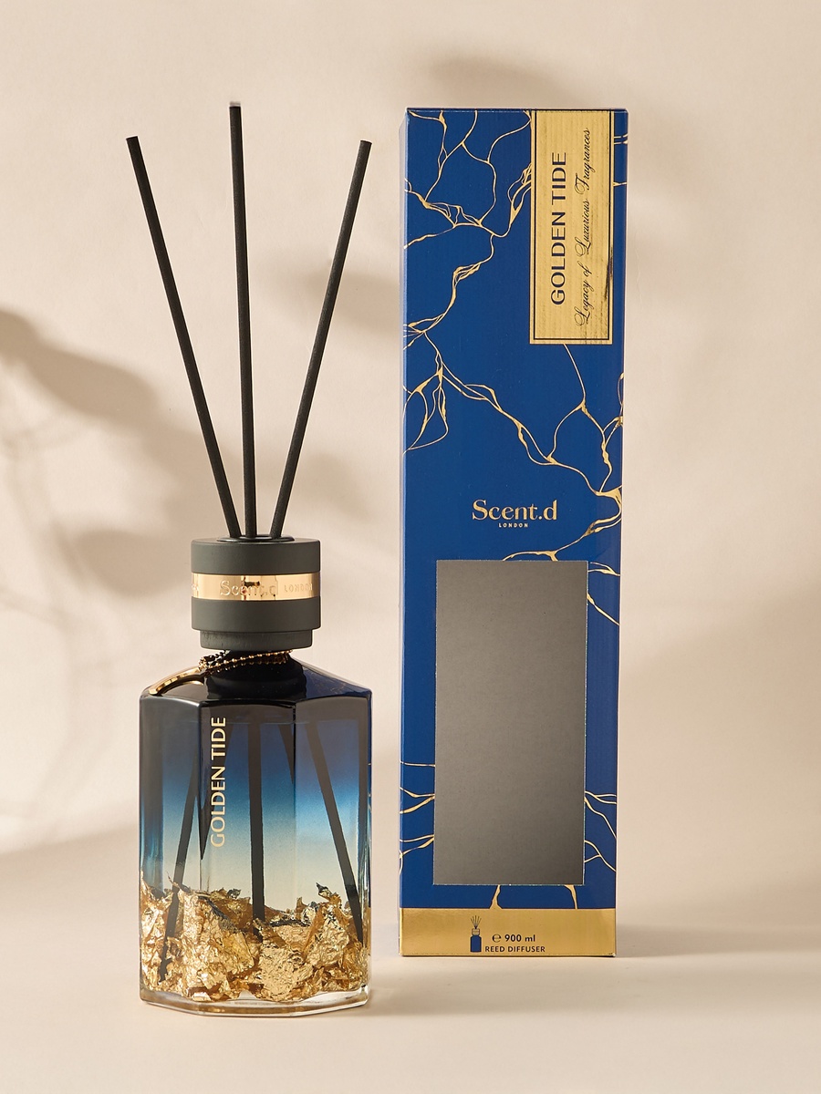 Aurum Reed Diffuser 900ml Golden Tide - Blue