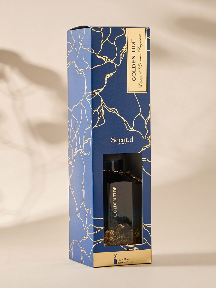 Aurum Reed Diffuser 450ml Golden Tide - Blue