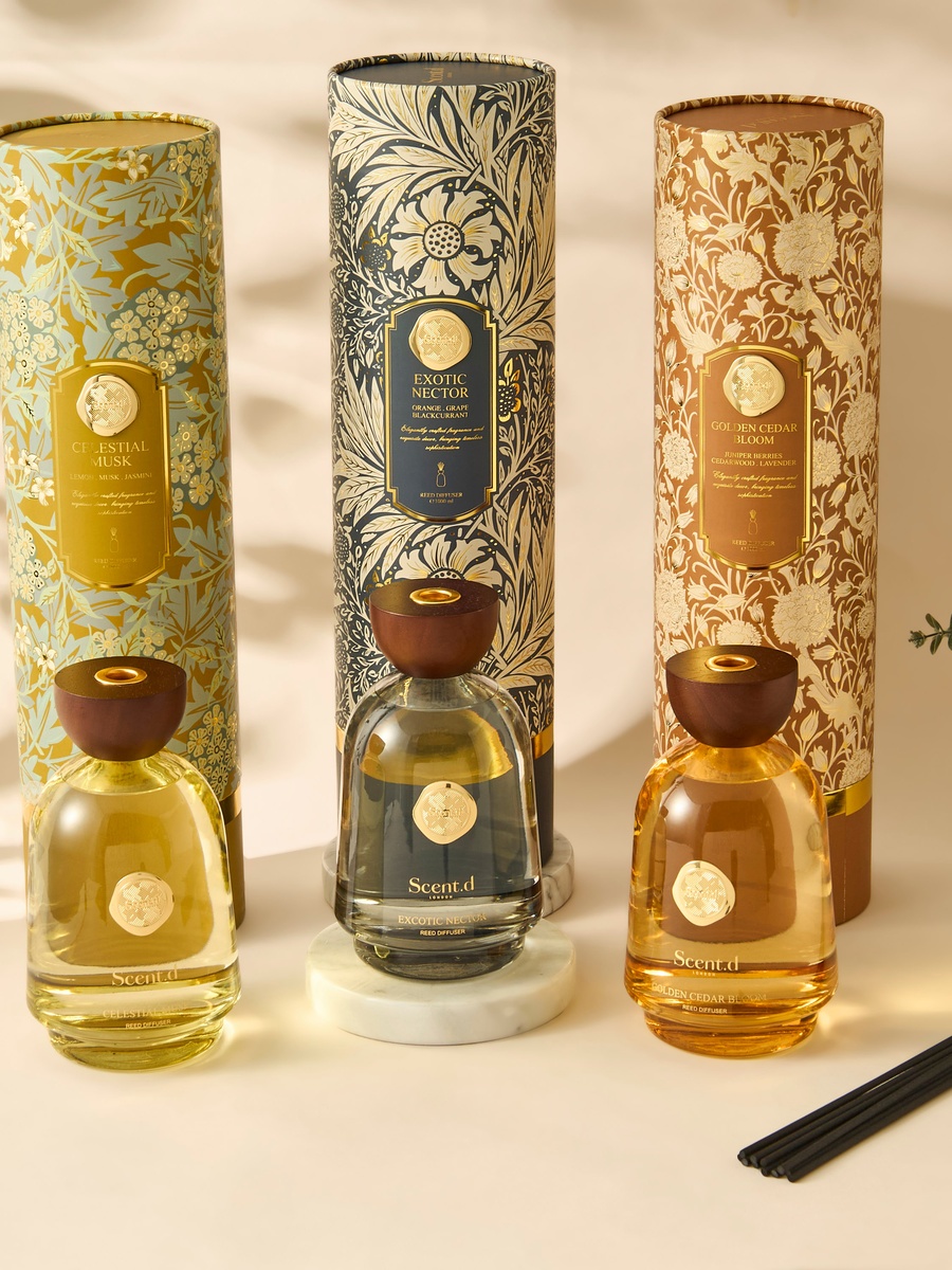 Golden Cedar Bloom Reed Diffuser - 1000 ml