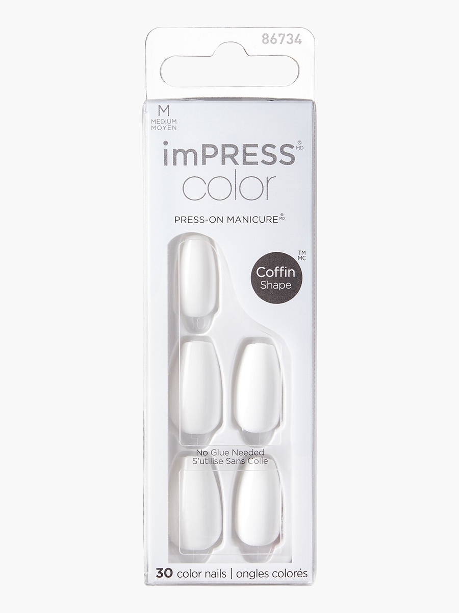 Impress Color Medium Coffin Press-On Nails