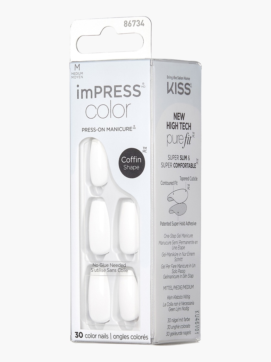 Impress Color Medium Coffin Press-On Nails