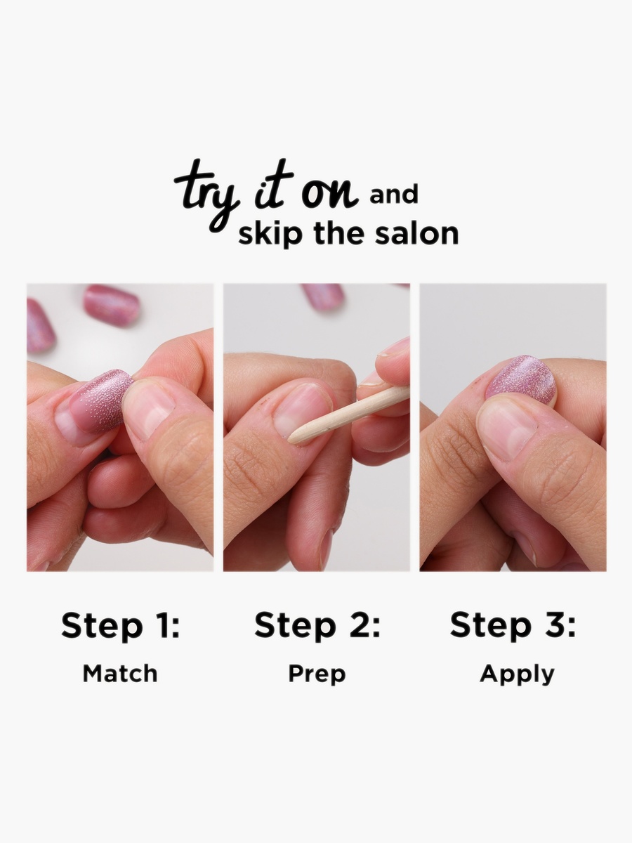 Shimmer Press-On Nails Set-27g