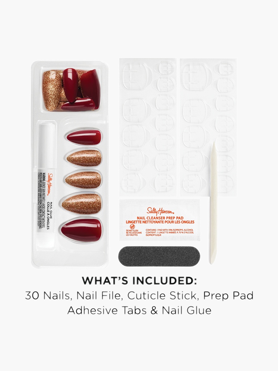 Glitter Almond Press-On Nails-27g