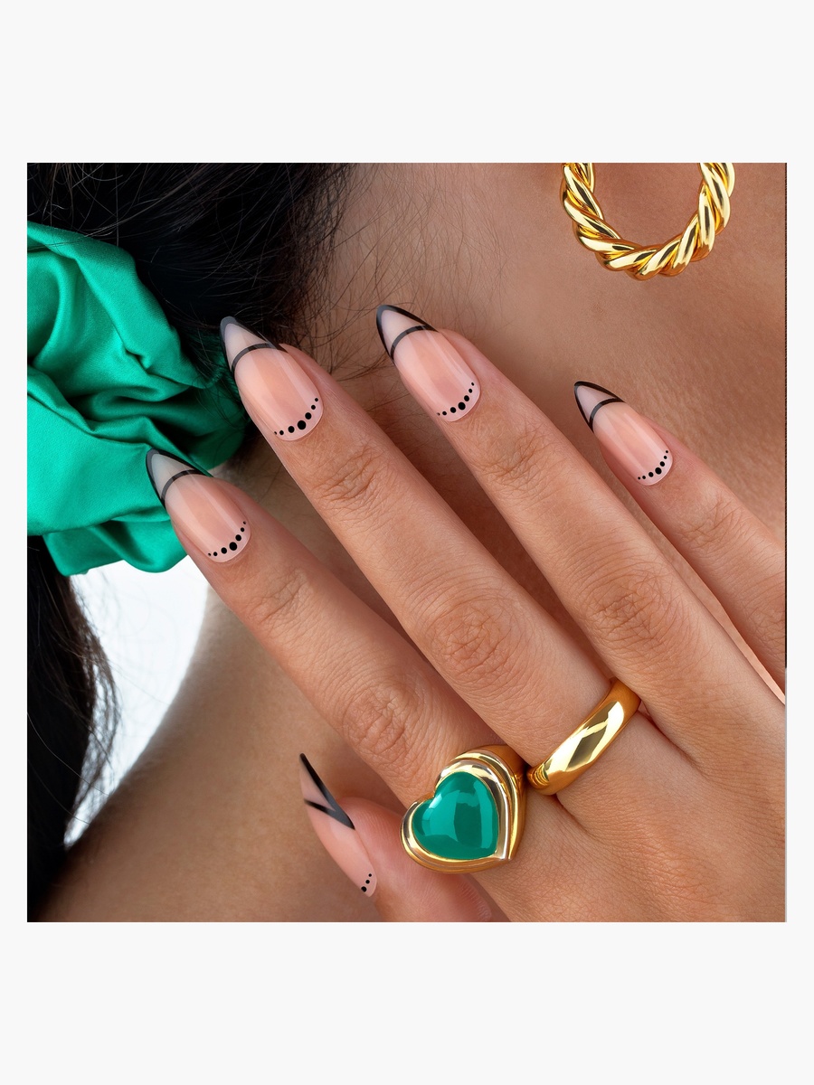 Patterned Press-On Nails Set-27g