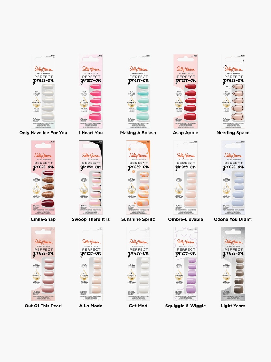 Patterned Press-On Nails Set-27g