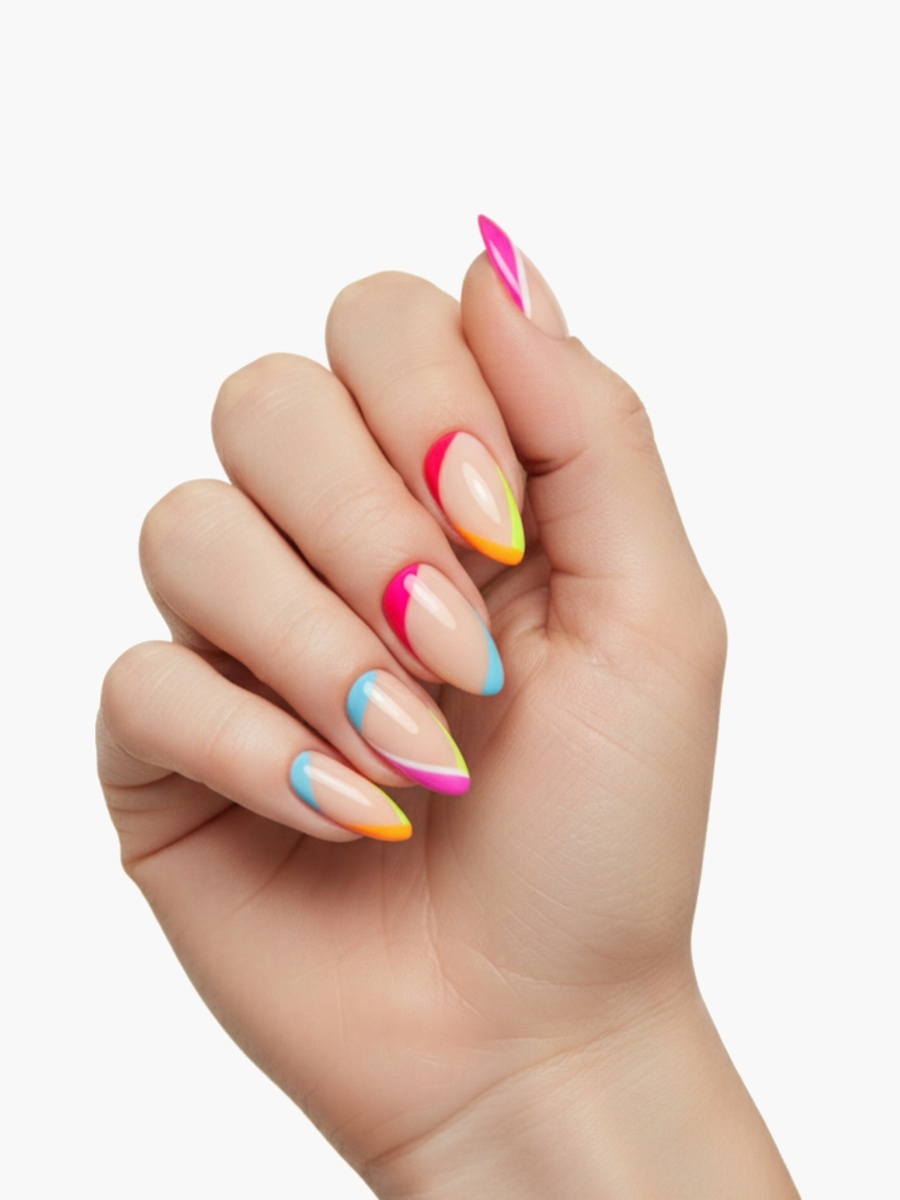 Multicolour Gel Nail Tips