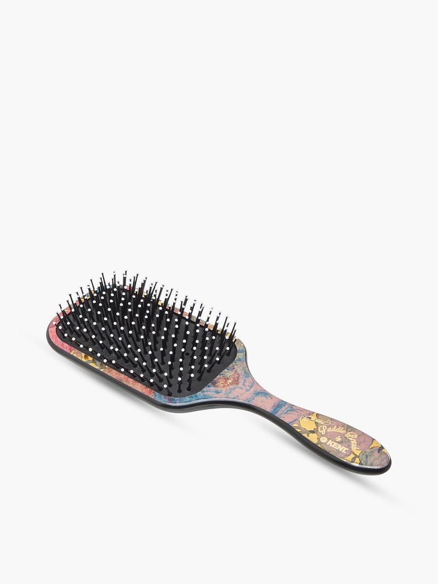 Floral Print Paddle Hair Brush
